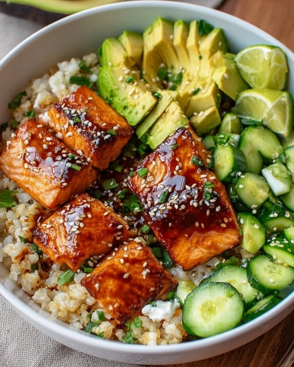 Honey Glazed Salmon Bowl: Quick, Healthy &amp; Delicious Dinner