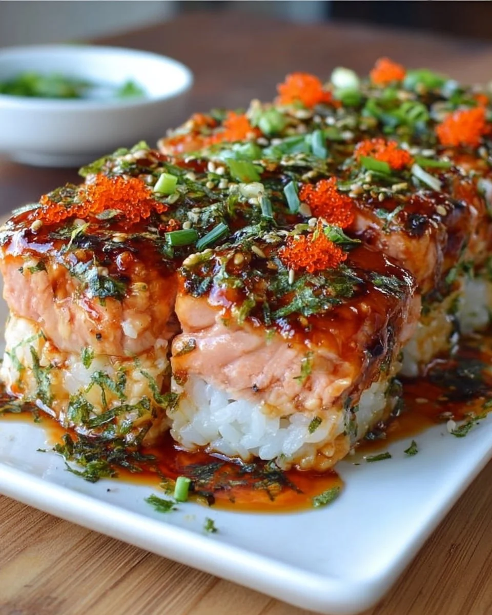 Spicy Salmon Sushi Bake Recipe