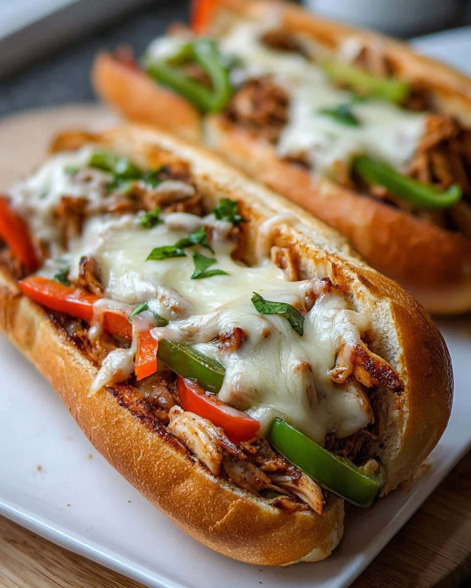 Hühnchen-Cheesesteak